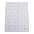 White logo wholesale moisture proof wrapping fruit packaging blue tissue paper